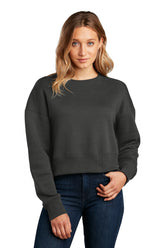 District   Women's Perfect Weight   Fleece Cropped Crew DT1105